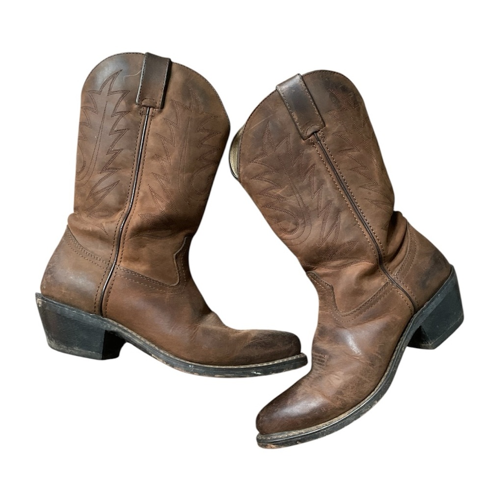 Durango Women’s 11” Westin Shaft Stitch Tan Cowboy Boots 7.5